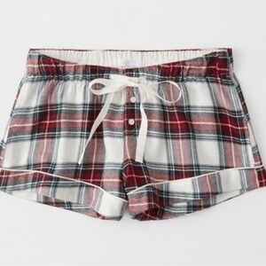 $40 Abercrombie & Fitch plaid sleep shorts. Elastic drawstring waist and Pockets